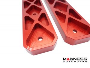 Jeep Wrangler JL Billet Tailgate Hinges - Aluminum - Red